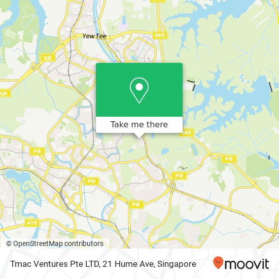 Tmac Ventures Pte LTD, 21 Hume Ave地图