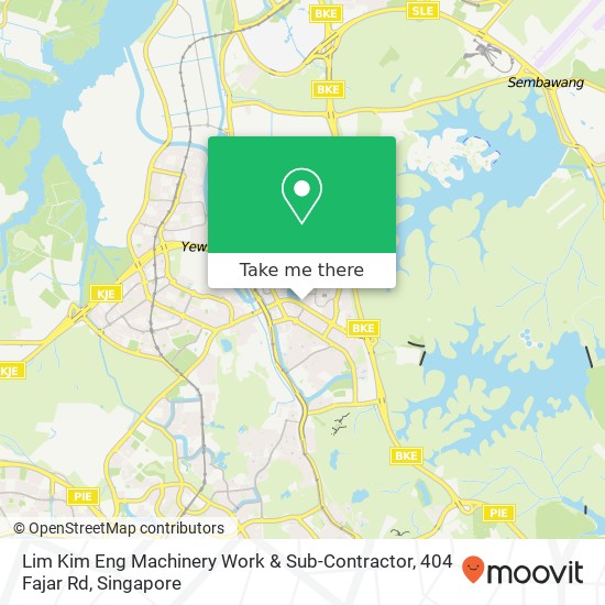 Lim Kim Eng Machinery Work & Sub-Contractor, 404 Fajar Rd map