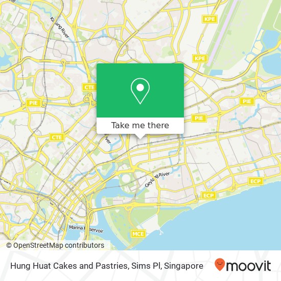 Hung Huat Cakes and Pastries, Sims Pl map