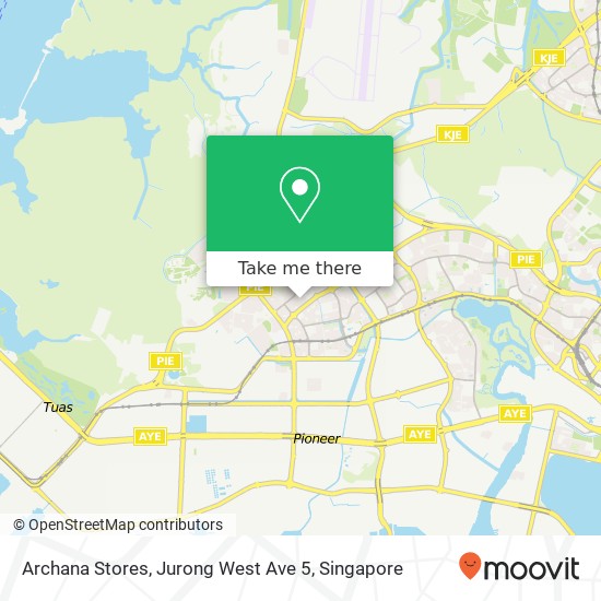 Archana Stores, Jurong West Ave 5地图