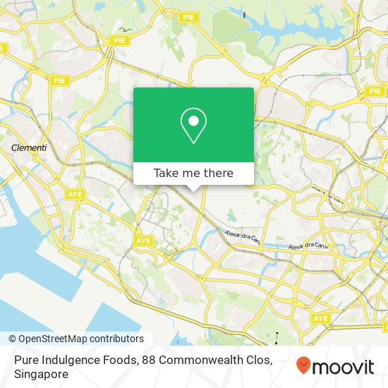 Pure Indulgence Foods, 88 Commonwealth Clos地图