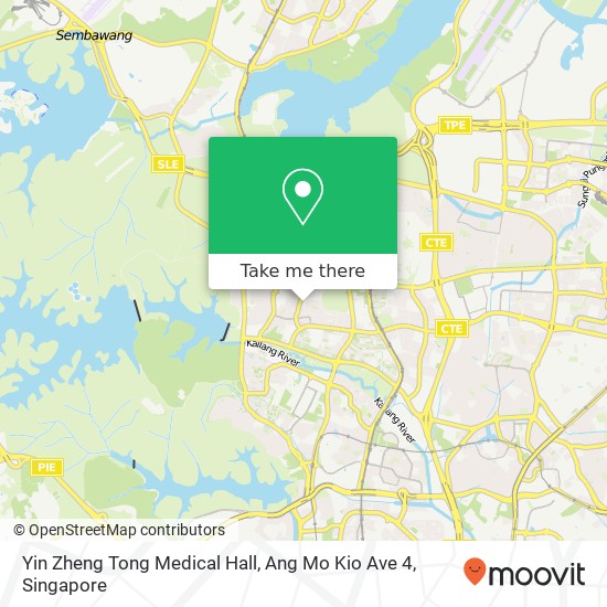 Yin Zheng Tong Medical Hall, Ang Mo Kio Ave 4 map