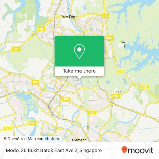 Modo, 26 Bukit Batok East Ave 2地图