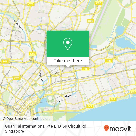 Guan Tai International Pte LTD, 59 Circuit Rd地图
