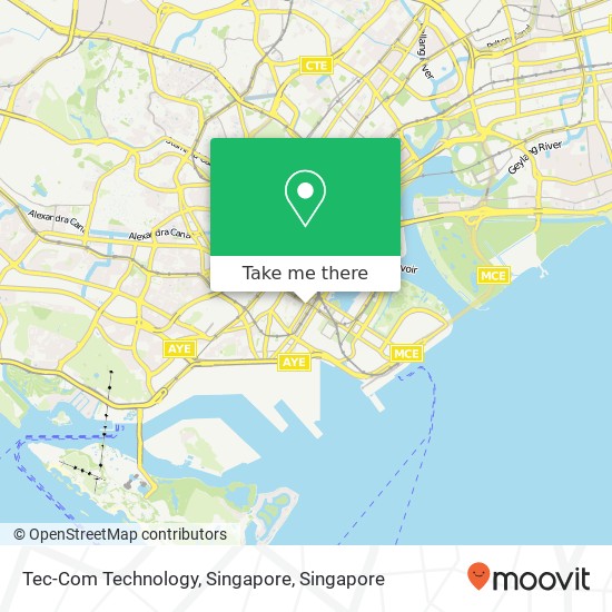 Tec-Com Technology, Singapore map