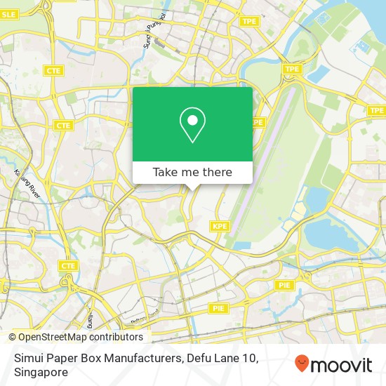 Simui Paper Box Manufacturers, Defu Lane 10 map