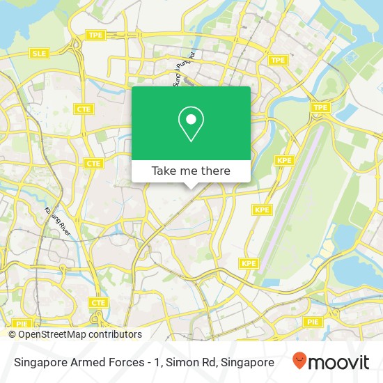 Singapore Armed Forces - 1, Simon Rd map