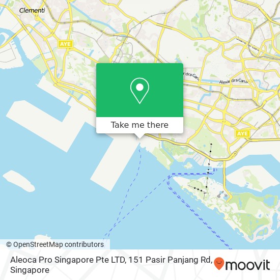 Aleoca Pro Singapore Pte LTD, 151 Pasir Panjang Rd地图
