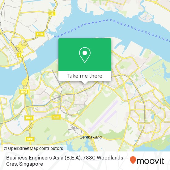 Business Engineers Asia (B.E.A), 788C Woodlands Cres地图