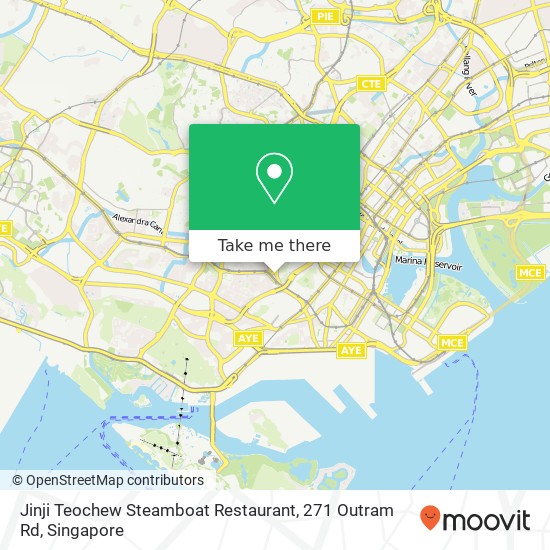 Jinji Teochew Steamboat Restaurant, 271 Outram Rd map