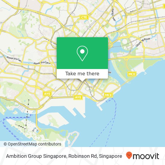 Ambition Group Singapore, Robinson Rd map
