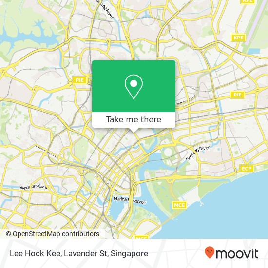 Lee Hock Kee, Lavender St map