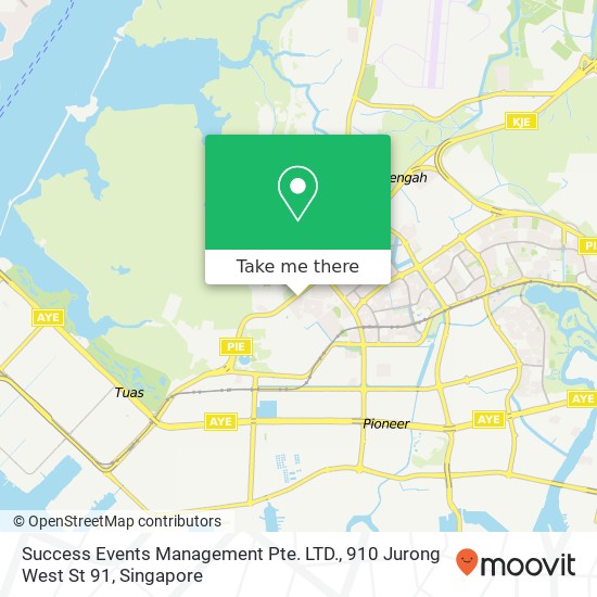 Success Events Management Pte. LTD., 910 Jurong West St 91 map