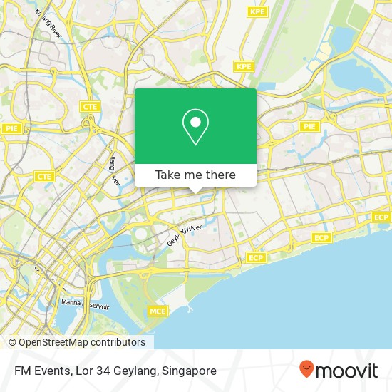 FM Events, Lor 34 Geylang map