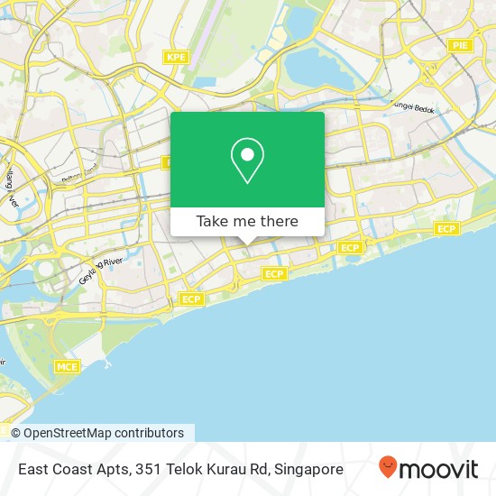 East Coast Apts, 351 Telok Kurau Rd map