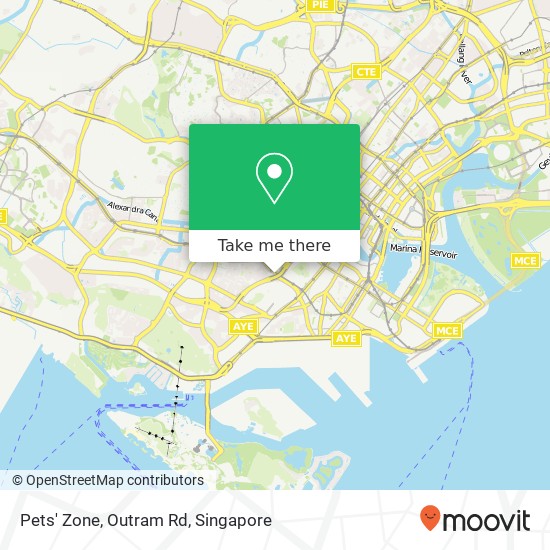 Pets' Zone, Outram Rd map