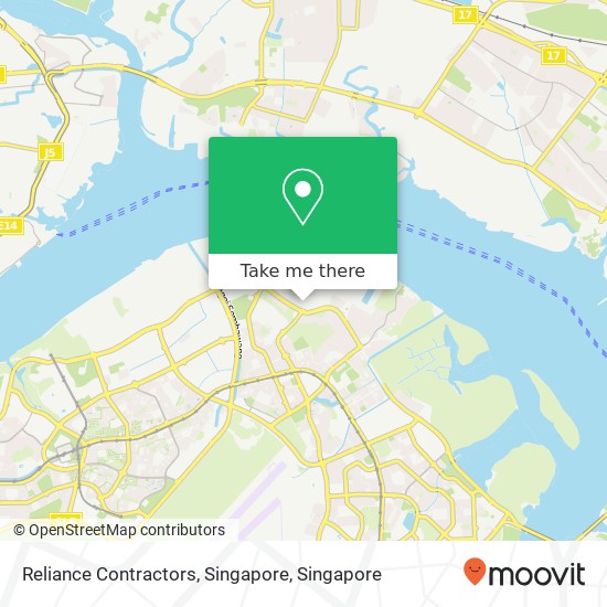 Reliance Contractors, Singapore map