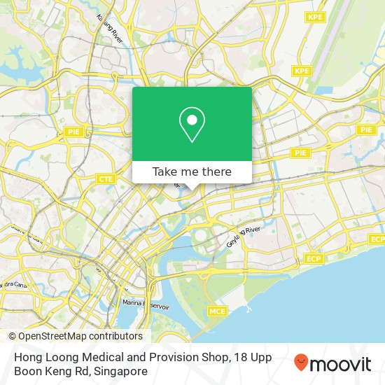 Hong Loong Medical and Provision Shop, 18 Upp Boon Keng Rd地图