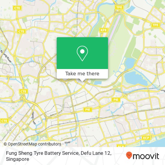 Fung Sheng Tyre Battery Service, Defu Lane 12 map