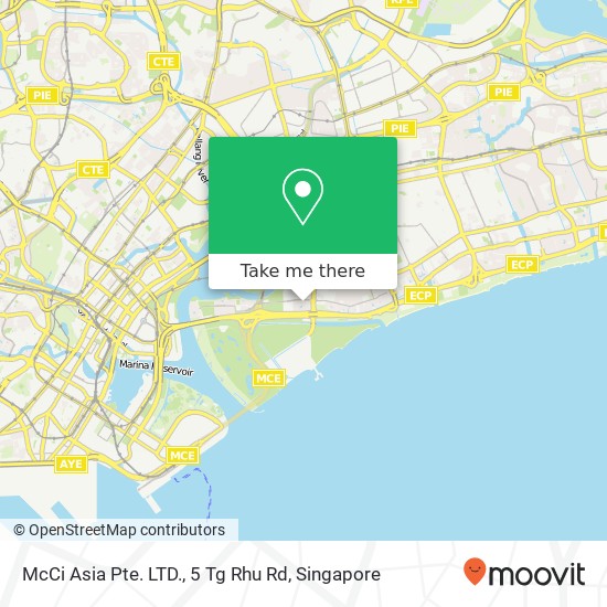 McCi Asia Pte. LTD., 5 Tg Rhu Rd map