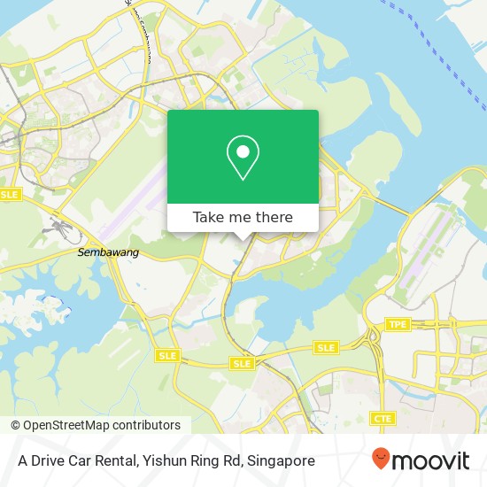 A Drive Car Rental, Yishun Ring Rd map