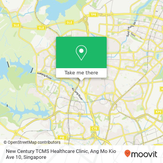 New Century TCMS Healthcare Clinic, Ang Mo Kio Ave 10 map