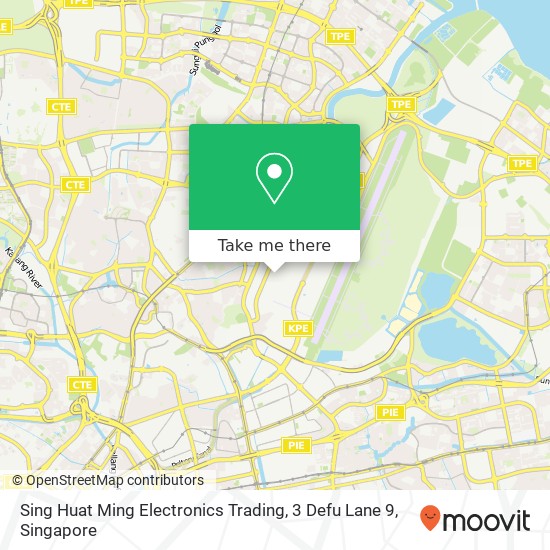 Sing Huat Ming Electronics Trading, 3 Defu Lane 9 map