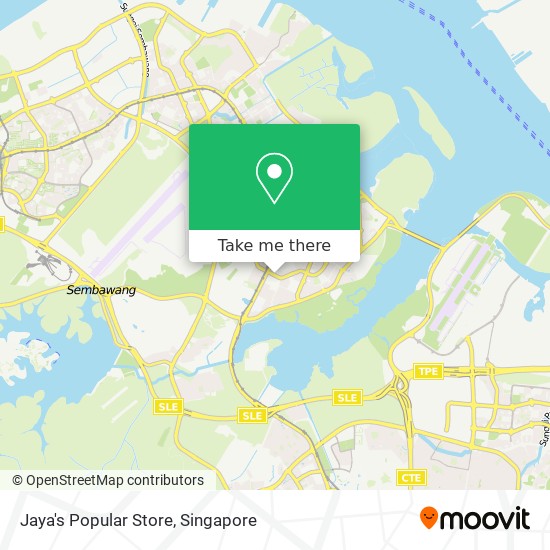 Jaya's Popular Store map