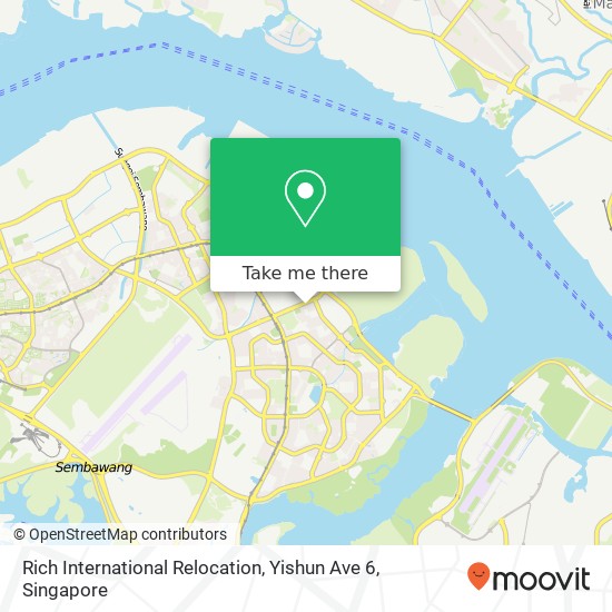 Rich International Relocation, Yishun Ave 6 map