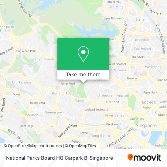 National Parks Board HQ Carpark B map