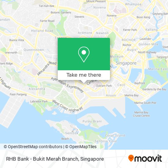 RHB Bank - Bukit Merah Branch map