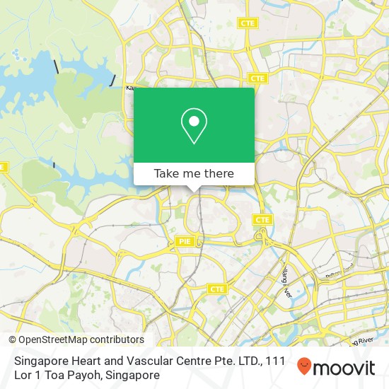 Singapore Heart and Vascular Centre Pte. LTD., 111 Lor 1 Toa Payoh地图