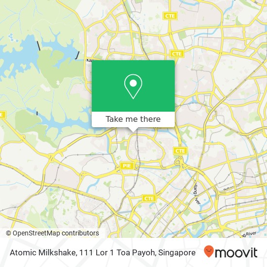 Atomic Milkshake, 111 Lor 1 Toa Payoh地图