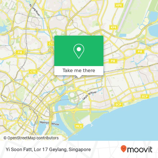 Yi Soon Fatt, Lor 17 Geylang map