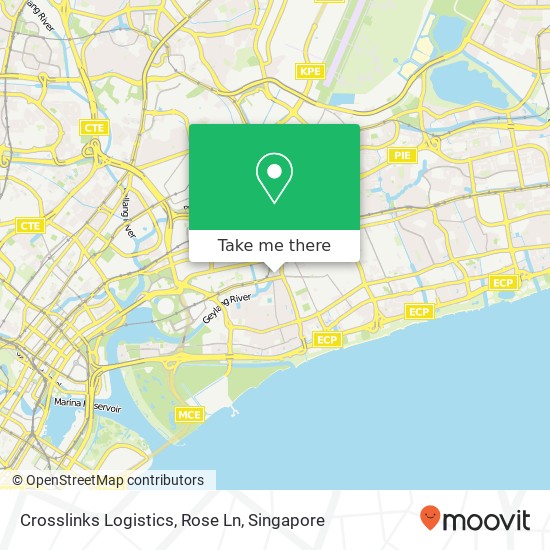 Crosslinks Logistics, Rose Ln map