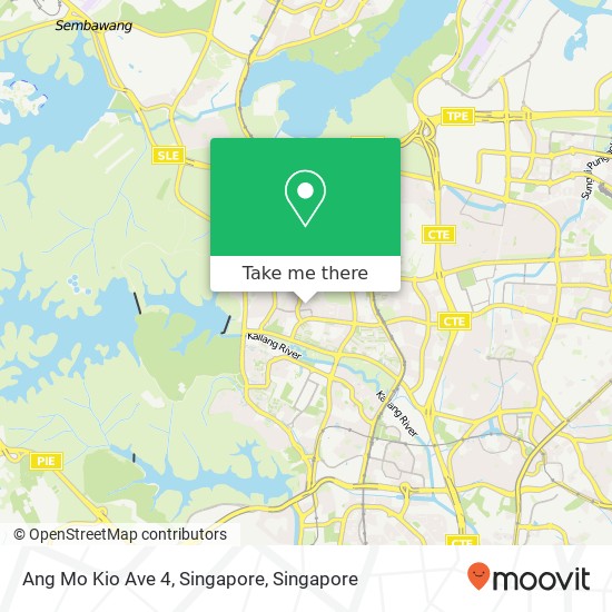 Ang Mo Kio Ave 4, Singapore map