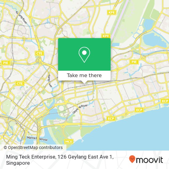 Ming Teck Enterprise, 126 Geylang East Ave 1地图