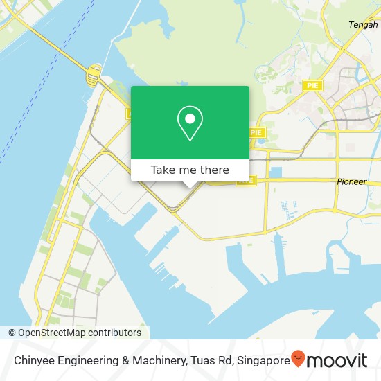 Chinyee Engineering & Machinery, Tuas Rd map