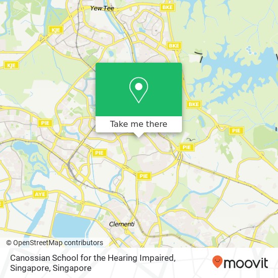 Canossian School for the Hearing Impaired, Singapore map