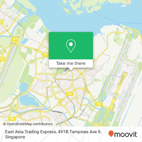 East Asia Trading Express, 491B Tampines Ave 9地图