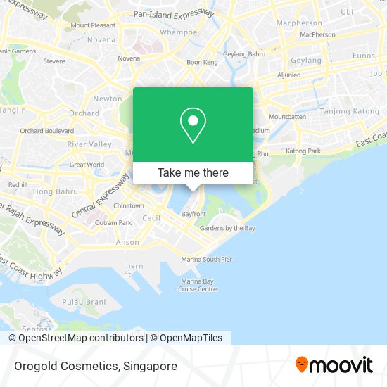 Orogold Cosmetics map