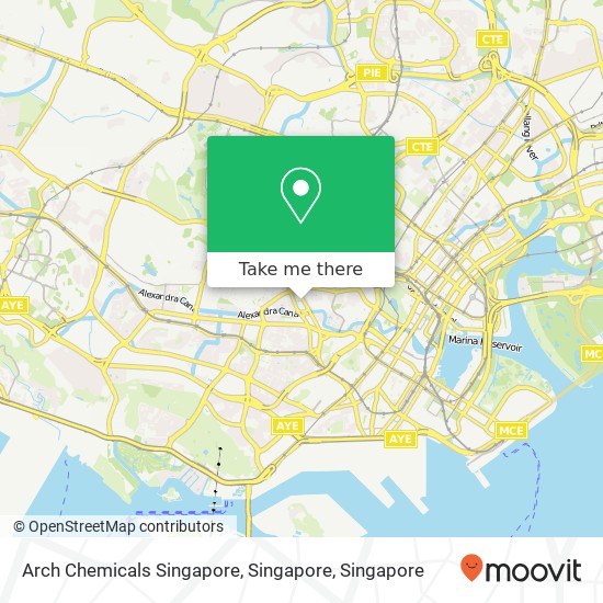 Arch Chemicals Singapore, Singapore map