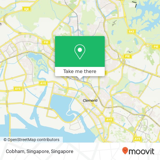 Cobham, Singapore map