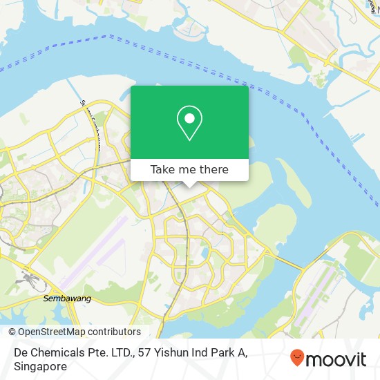 De Chemicals Pte. LTD., 57 Yishun Ind Park A map