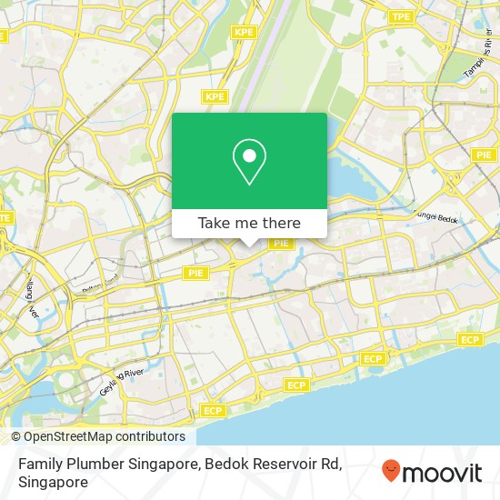 Family Plumber Singapore, Bedok Reservoir Rd map