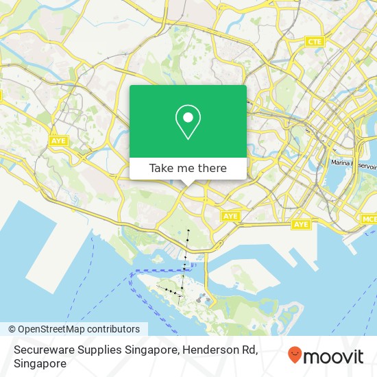 Secureware Supplies Singapore, Henderson Rd map