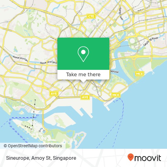 Sineurope, Amoy St map