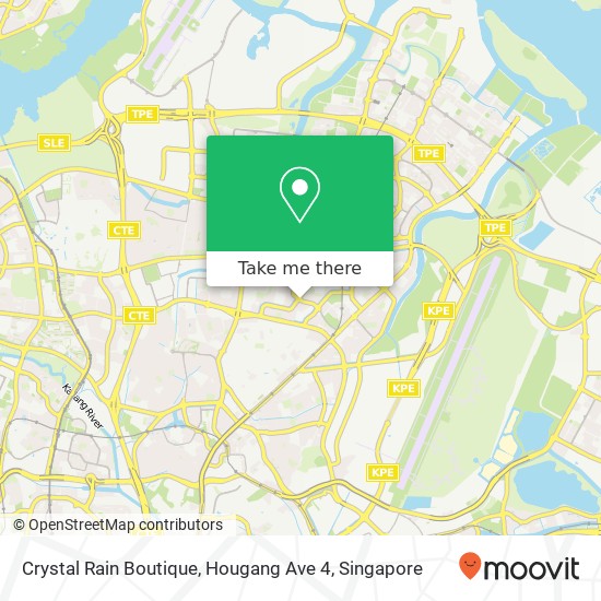 Crystal Rain Boutique, Hougang Ave 4地图