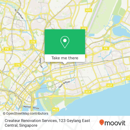 Createur Renovation Services, 123 Geylang East Central地图