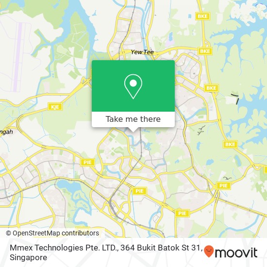 Mmex Technologies Pte. LTD., 364 Bukit Batok St 31地图